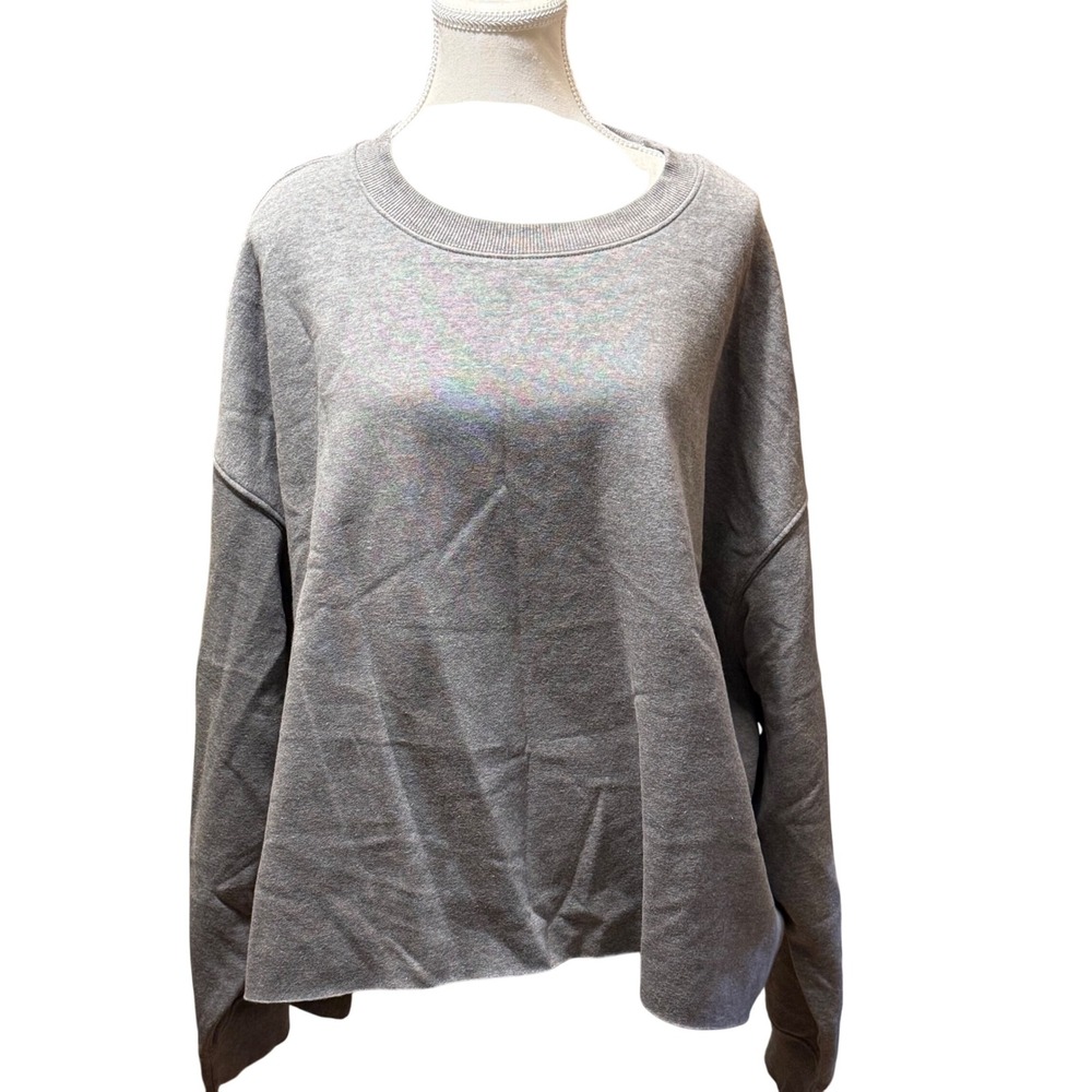 Wild Fable Heather Grey Fleece Crewneck Sweatshirt 3X